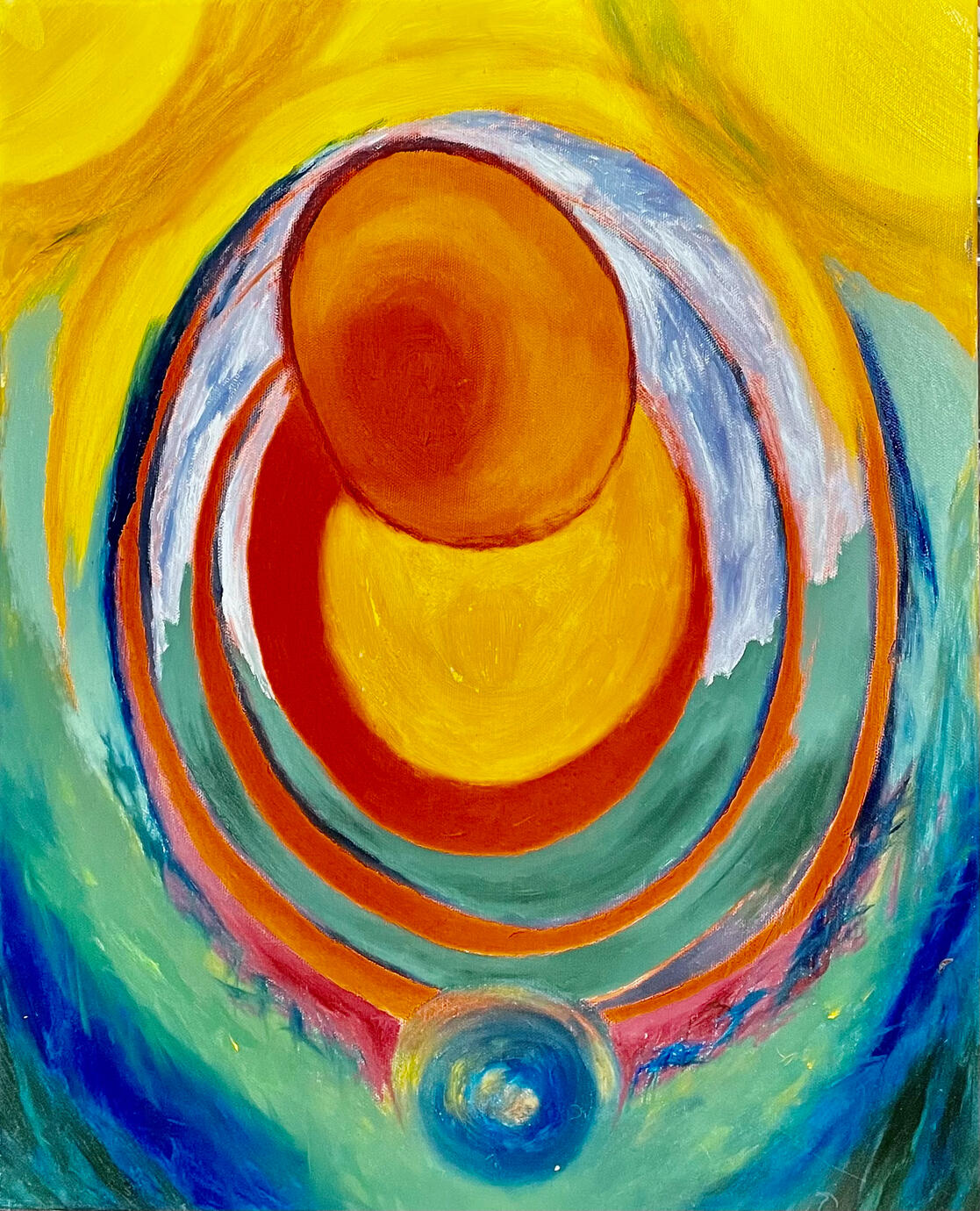 tuba / oil paint